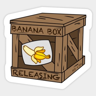 Banana Box Releasing Sticker